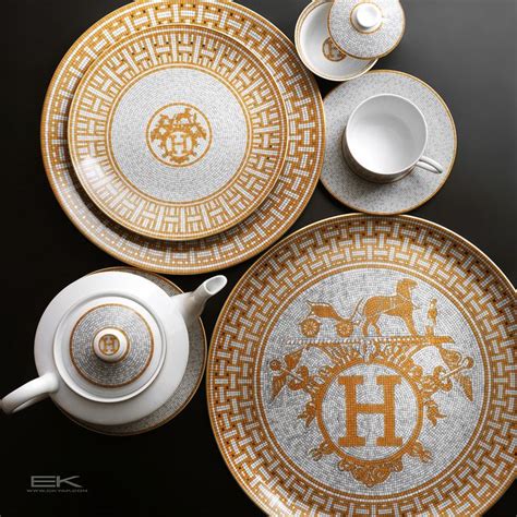 hermes teacups|Hermes plates dinnerware sets.